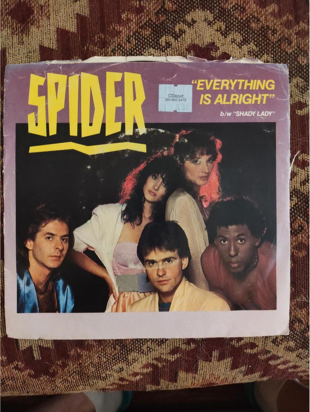 PROMO Spider- everything is alright - vinyl 45 M/VG